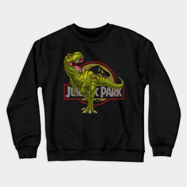Dinosaurs Park Crewneck Sweatshirt by WorldDinosaurs